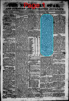 Page thumbnail for The Northern Star, And Farmers' And Mechanics' Advocate