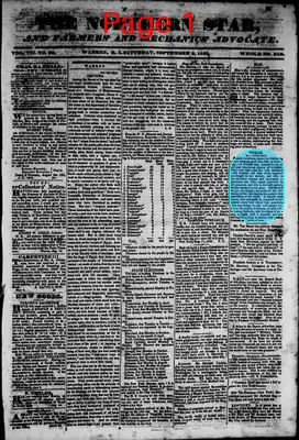 Page thumbnail for The Northern Star, And Farmers' And Mechanics' Advocate