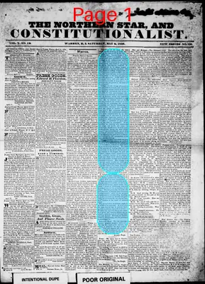 Page thumbnail for The Northern Star, And Constitutionalist
