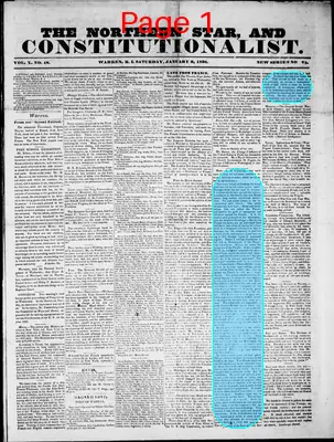Page thumbnail for The Northern Star, And Constitutionalist