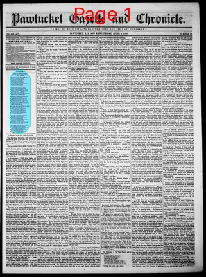 Page thumbnail for Pawtucket Gazette And Chronicle