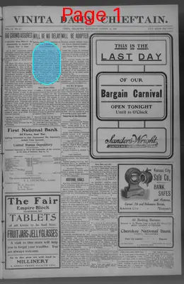 Page thumbnail for The Vinita Daily Chieftain
