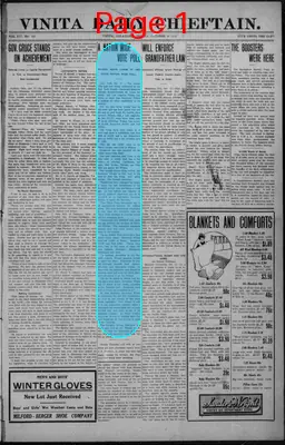Page thumbnail for The Vinita Daily Chieftain
