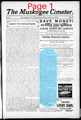 Page thumbnail for The Muskogee Cimeter