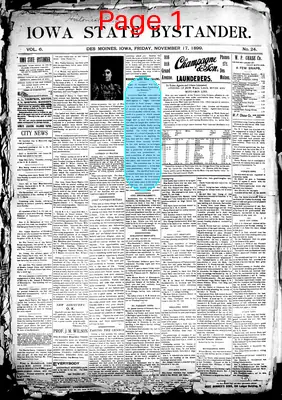 Page thumbnail for Iowa State Bystander