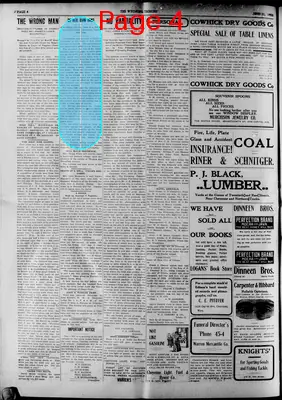 Page thumbnail for The Wyoming Tribune