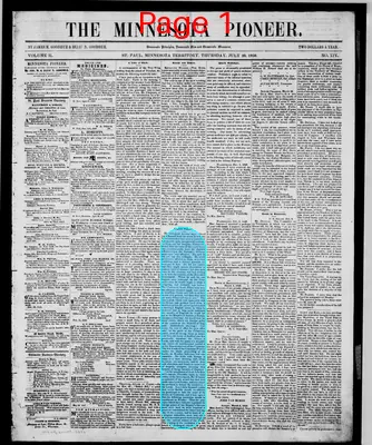 Page thumbnail for The Minnesota Pioneer
