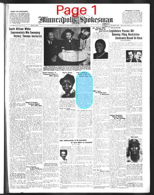Page thumbnail for Minneapolis Spokesman