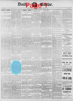 Page thumbnail for Daily Globe