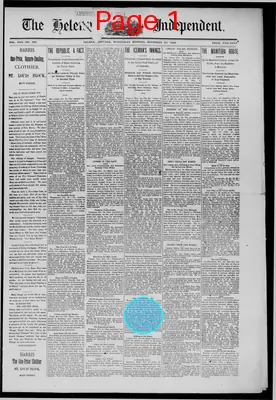 Page thumbnail for The Helena Independent