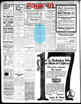 Page thumbnail for The Daily Missoulian