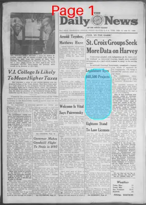 Page thumbnail for The Daily News Of The Virgin Islands