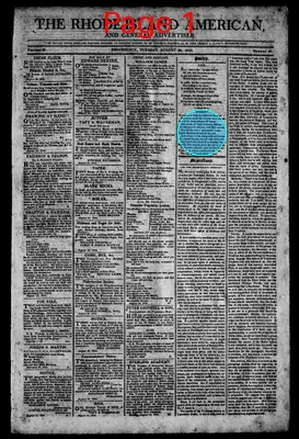 Page thumbnail for The Rhode Island American, And General Advertiser