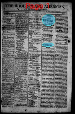 Page thumbnail for The Rhode Island American, And General Advertiser