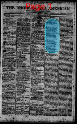 Page thumbnail for The Rhode Island American, And General Advertiser