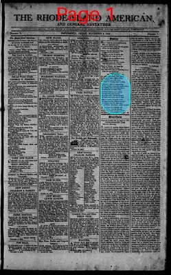 Page thumbnail for The Rhode Island American, And General Advertiser