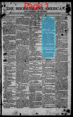 Page thumbnail for The Rhode Island American, And General Advertiser