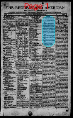 Page thumbnail for The Rhode Island American, And General Advertiser