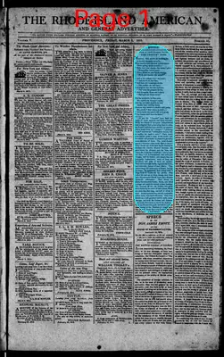 Page thumbnail for The Rhode Island American, And General Advertiser
