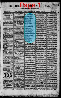 Page thumbnail for The Rhode Island American, And General Advertiser