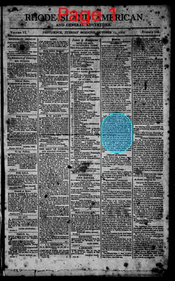 Page thumbnail for The Rhode Island American, And General Advertiser