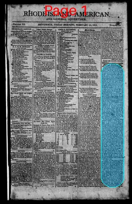 Page thumbnail for The Rhode Island American, And General Advertiser