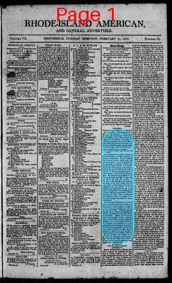 Page thumbnail for The Rhode Island American, And General Advertiser