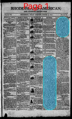 Page thumbnail for The Rhode Island American, And General Advertiser