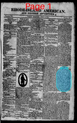 Page thumbnail for The Rhode Island American, And General Advertiser
