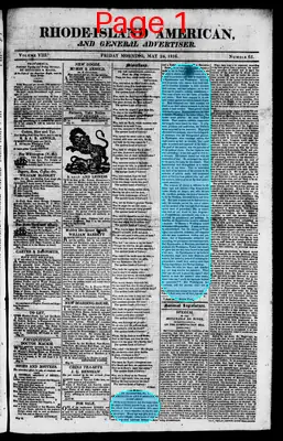 Page thumbnail for The Rhode Island American, And General Advertiser