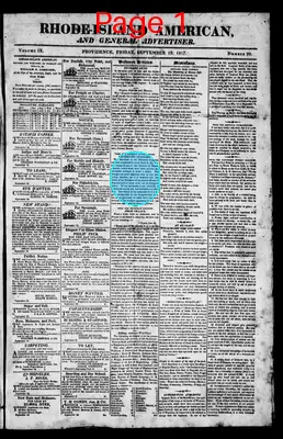 Page thumbnail for The Rhode Island American, And General Advertiser