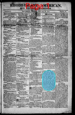 Page thumbnail for The Rhode Island American, And General Advertiser