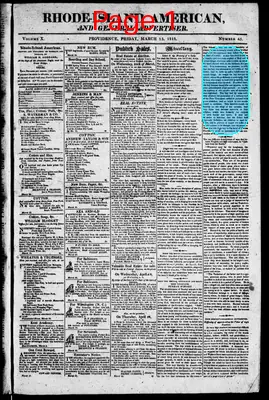 Page thumbnail for The Rhode Island American, And General Advertiser