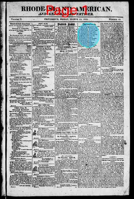 Page thumbnail for The Rhode Island American, And General Advertiser