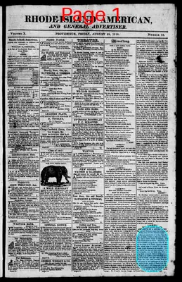 Page thumbnail for The Rhode Island American, And General Advertiser