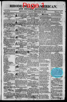 Page thumbnail for The Rhode Island American, And General Advertiser