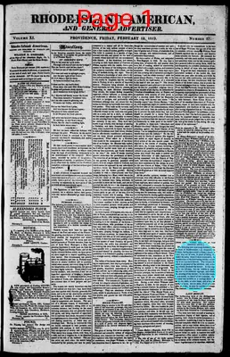 Page thumbnail for The Rhode Island American, And General Advertiser