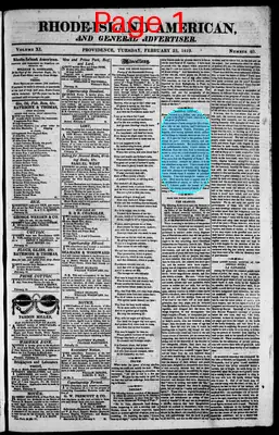 Page thumbnail for The Rhode Island American, And General Advertiser
