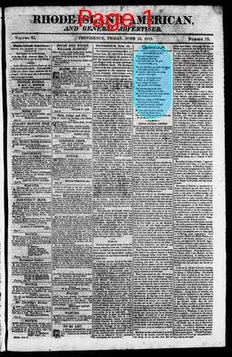 Page thumbnail for The Rhode Island American, And General Advertiser