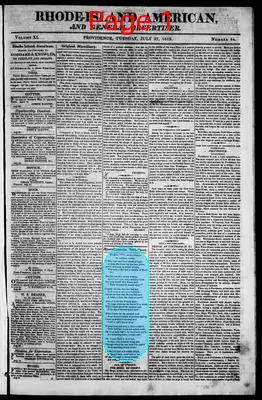 Page thumbnail for The Rhode Island American, And General Advertiser