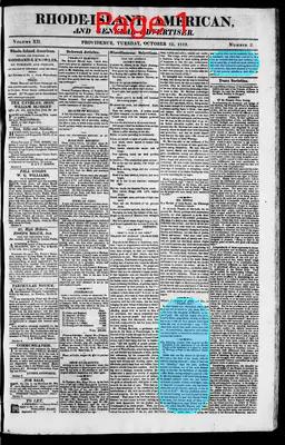 Page thumbnail for The Rhode Island American, And General Advertiser