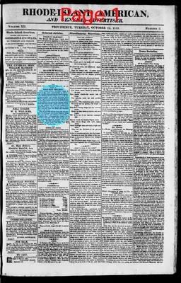 Page thumbnail for The Rhode Island American, And General Advertiser