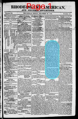 Page thumbnail for The Rhode Island American, And General Advertiser