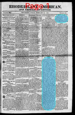 Page thumbnail for The Rhode Island American, And General Advertiser