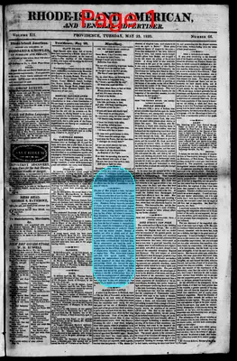 Page thumbnail for The Rhode Island American, And General Advertiser
