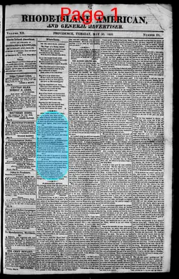Page thumbnail for The Rhode Island American, And General Advertiser