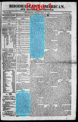 Page thumbnail for The Rhode Island American, And General Advertiser