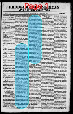 Page thumbnail for The Rhode Island American, And General Advertiser