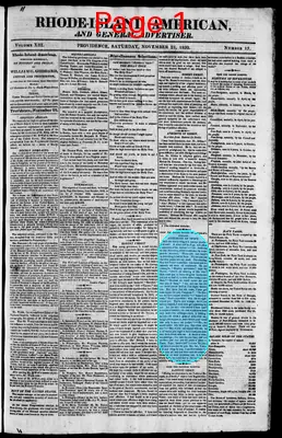 Page thumbnail for The Rhode Island American, And General Advertiser