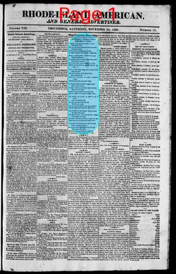 Page thumbnail for The Rhode Island American, And General Advertiser